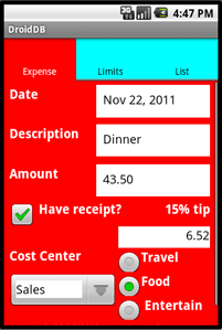 Expense tracker